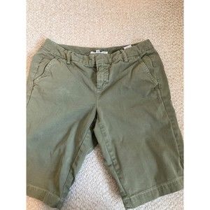 Tommy Hilfiger chino bermunda khaki shorts sz 6 inseam 11" Rise 8.75" VTG Y2K